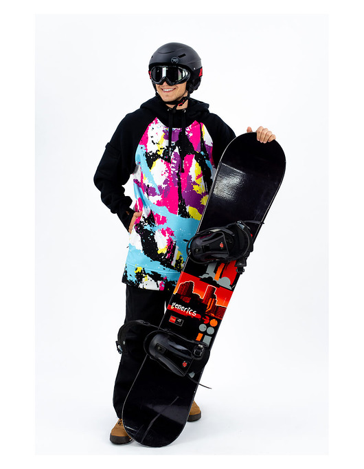 bluzy męskie Męska Bluza Snowboard DR.CROW Psychodelic