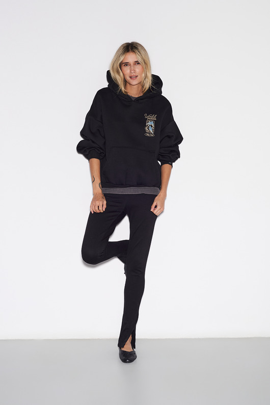 bluza z kapturem damska HT x AK Bluza z kapturem Black damska