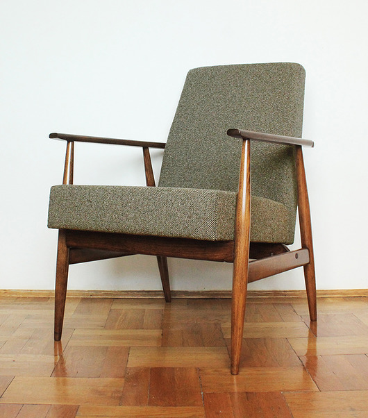 fotele Fotel Lisek PRL, Fotel 300-190, Po renowacji