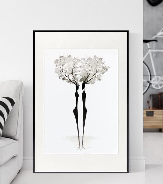 grafika 50X70 cm wykonana ręcznie - PK9 MiniMalArt