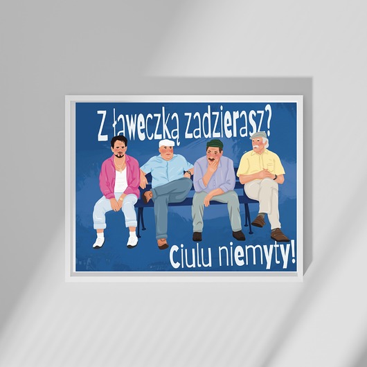 grafiki i ilustracje Plakat "Ławeczka