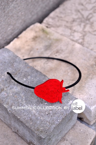 StrawberryBand felt label