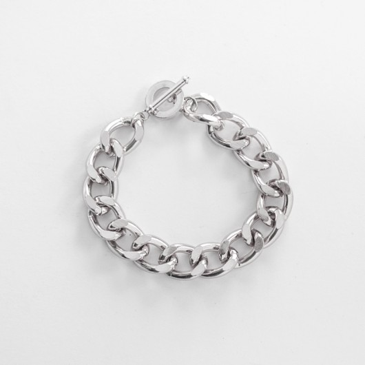 Bransoleta MOKAVE Chain - srebrny MOKAVE