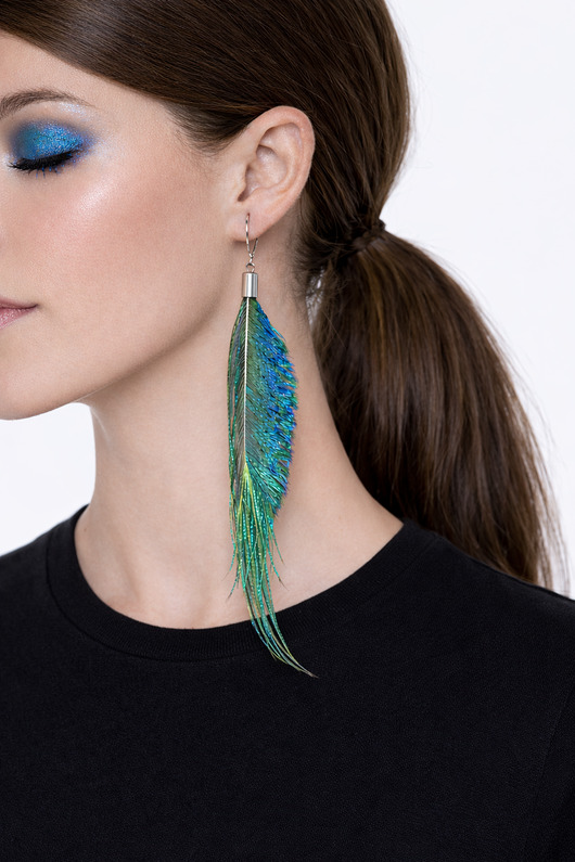 kolczyki z piórami Kolczyki z piór Iris