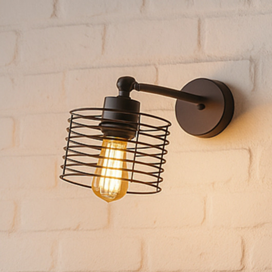 kinkiety Regulowany kinkiet ścienny do czytania RODOS LOFT w stylu loftowym