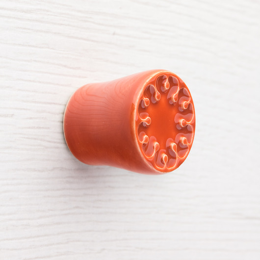 gałki do mebli Gałka mała do mebli pomarańczowo-brązowa, wz.9