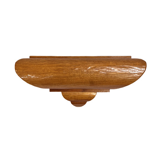 półki Solidna Drewniana Półka Konsola Ścienna Akacja Art Deco Francja lata 30.