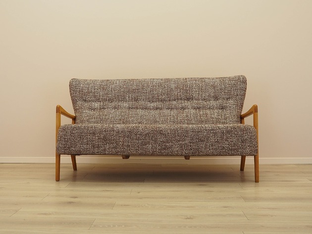 sofy i szezlongi Sofa bukowa, duński design, lata 60, producent: Fritz Hansen