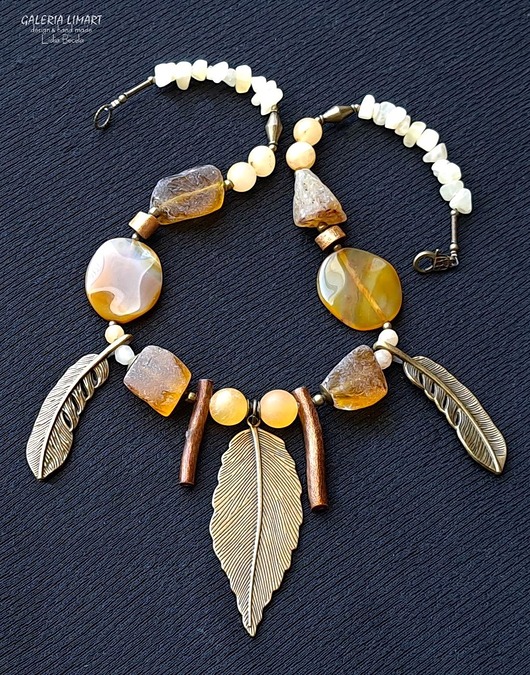 naszyjniki - inne Cytryn inaczej. Naszyjnik unikatowy ręcznie zrobiony PREZENT z klasą