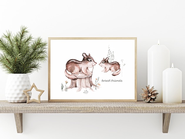 plakaty Plakat. Leśne przygody, wiewiórki