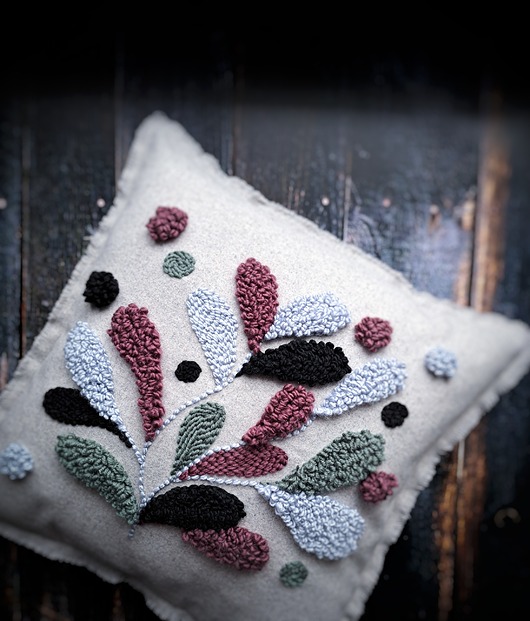 poduszki plecione Nowość! Poduszka dekoracyjna liście boho aesthetic