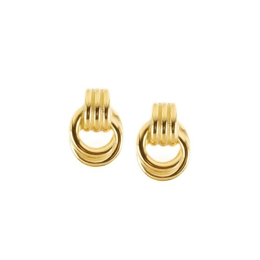 biżuteria różna Pozłacane vintage kółeczka