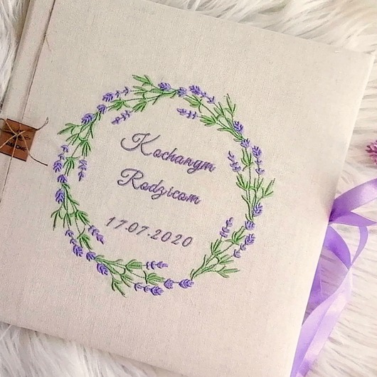 księgi gości i albumy ślubne Lawendowy wianek
