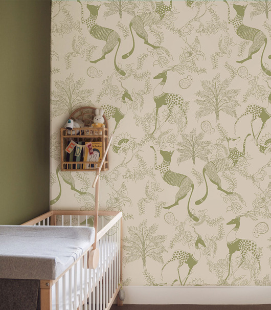 tapety i naklejki ścienne Tapeta Mythical Animals Green