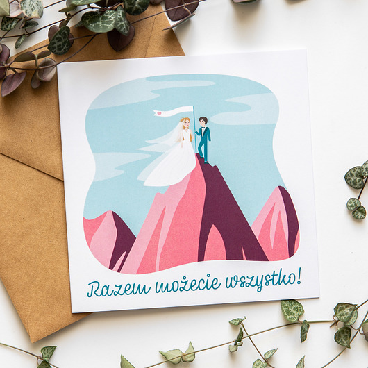 Kartka na ślub "Razem możecie wszystko!" Patrycja Łata