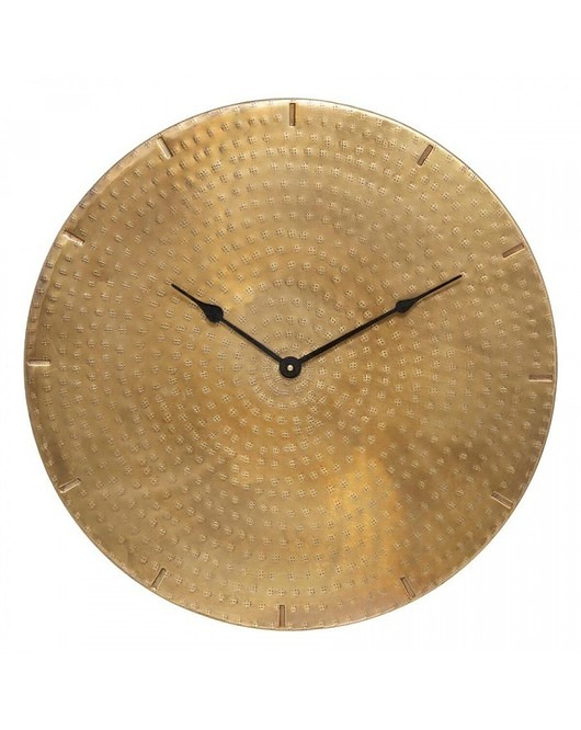 Zegar Wiszący Zegar Metalowy Młotkowane Złoto MIA home