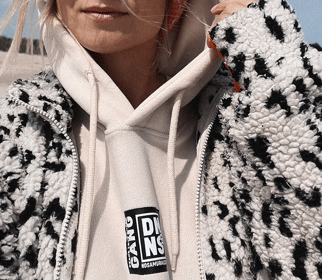 bluza z kapturem damska Bluza z kapturem Cozy Beige