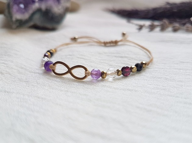 bransoletki z kamieni naturalnych Bransoletka Infinity