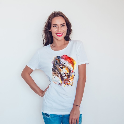 t-shirt damskie Koszulka  z nadrukiem Merry Christmas