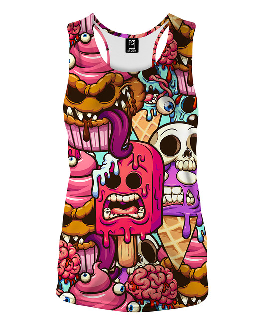 topy damskie DR.CROW Bokserka Damska Dessert Monsters