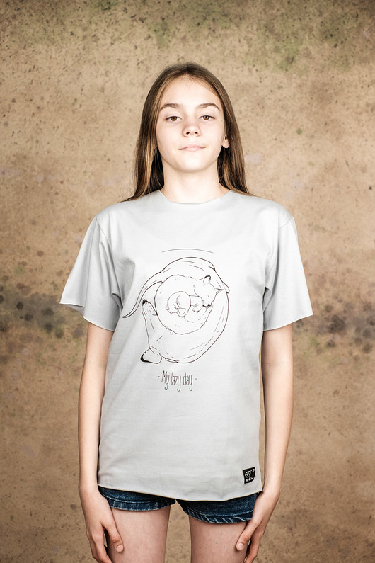 t-shirty dla dziewczynki Bluzka MY LAZY DAY