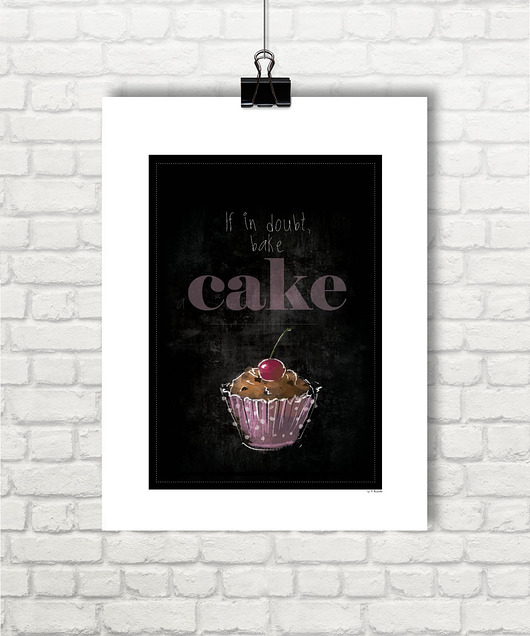 grafiki i ilustracje CAKE - grafika z serii  KITCHEN STORY