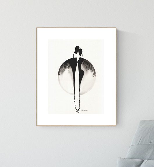 grafika 30X40 cm wykonana ręcznie ZPak MiniMalArt
