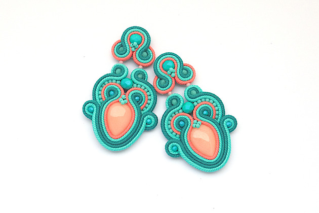 kolczyki soutache Lato w stylu boho 7