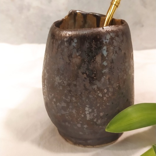kubki Duży kubek do yerba mate, złote Matero