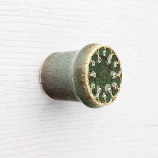 gałki do mebli Gałka do mebli zielono-brązowa, wz.9