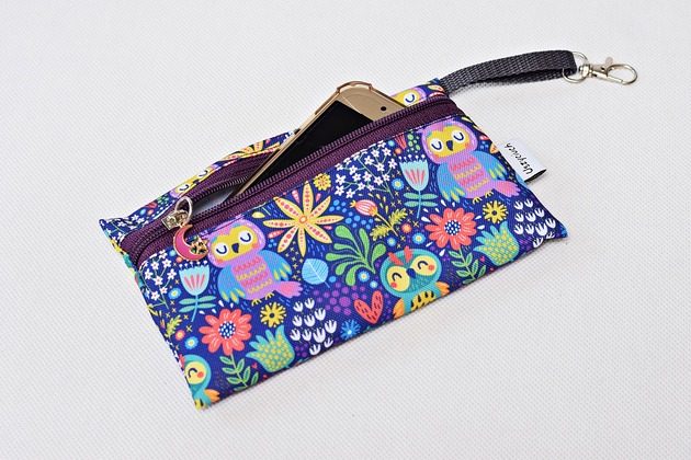 etui na telefon Etui na telefon na klucze saszetka sowy