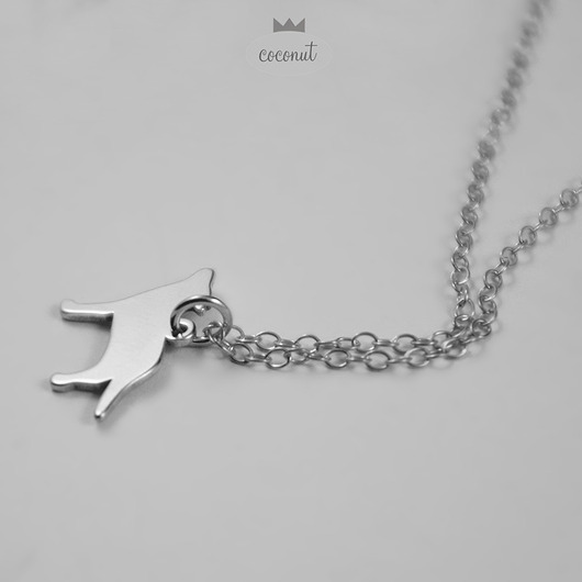 wisiory WILK - srebro 925, wisiorek na łańcuszku