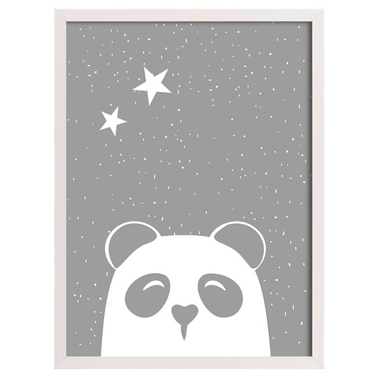 obrazy i plakaty do pokoju dziecięcego Obrazek Funny Band panda II 30x40cm