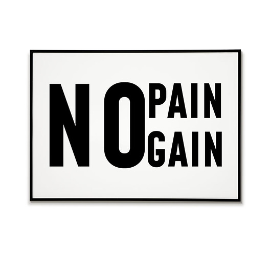 plakaty Plakat motywacyjny z napisem NO PAIN NO GAIN