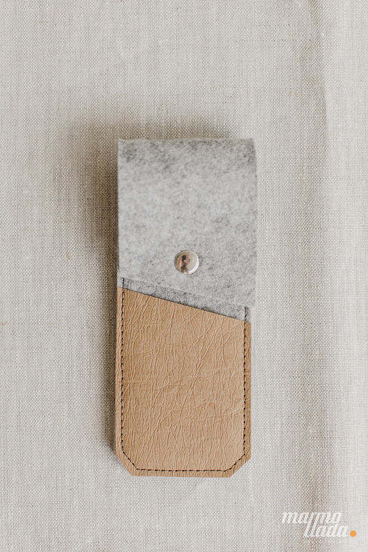 piórniki Marmollada - etui filcowe NA DŁUGOPISY SZARY + B