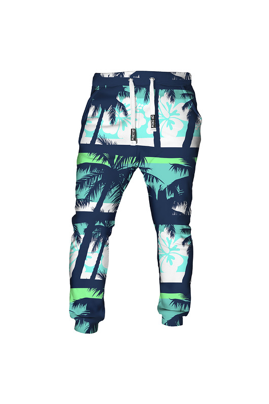 spodnie męskie DR.CROW Spodnie Fullprint Blue Beach