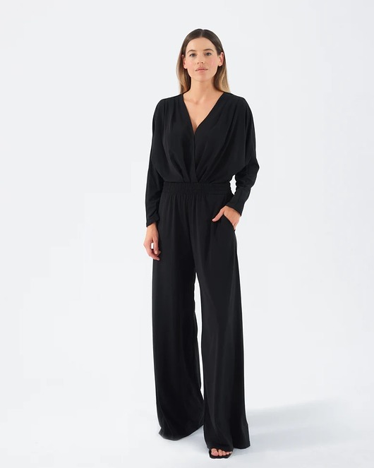 spodnie materiałowe damskie SPODNIE PREMIUM black  gentle