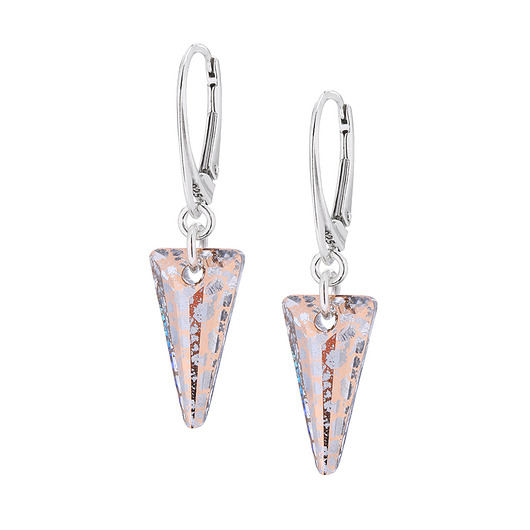 Sopelki kryształ swarovski na srebrnych biglach Laoni