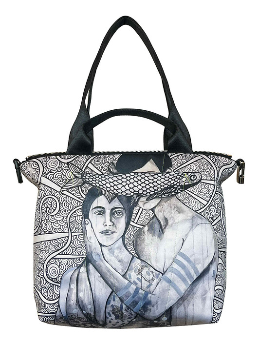 torby na ramię Art MIMA bag SHORT & Marcina Painty print