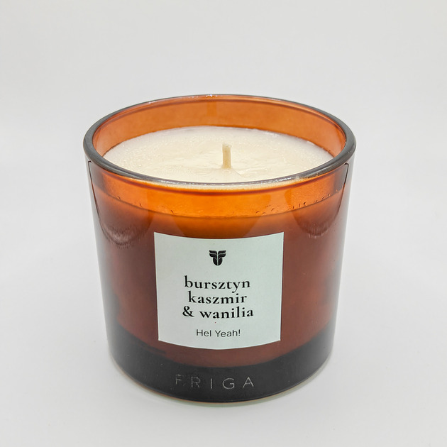 świece zapachowe HEL YEAH! - Bursztyn  Kaszmir  Wanilia - Świeca zapachowa naturalna