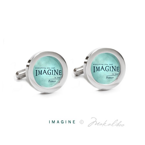 Imagine Picasso  - spinki stalowe Makaliboo