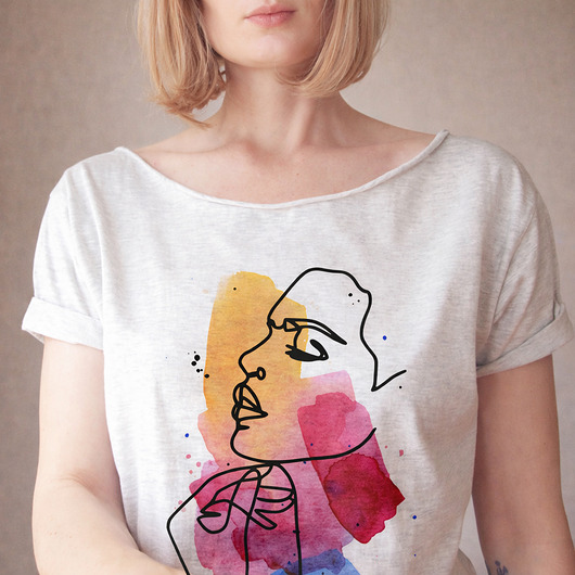 t-shirt damskie Oto ja Szary Oversize