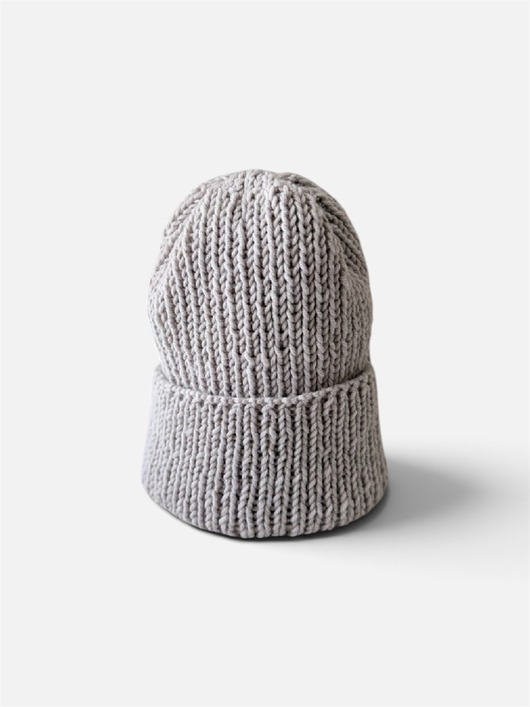 czapki damskie Beżowa czapka 100% merino