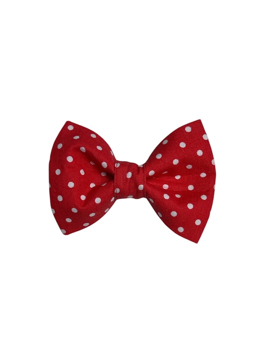 ubranka dla zwierząt Muszka dla psa  Czerwono-białe GROSZKI