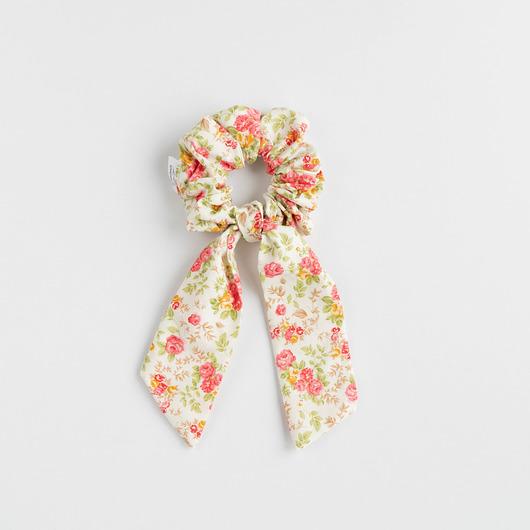 Scrunchie BOW FLOWERS wu handmade