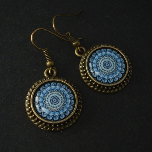 Kolczyki Mandala Dobrych Myśli Iris Szarooka