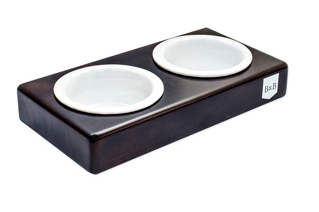 Miska dla psa DUO CERAMIC chestnut Bowl and Bone Republic