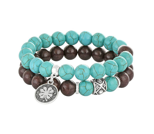 Howlite & jade. Lavoga