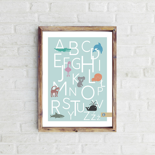 Plakat ALFABET HI LITTLE