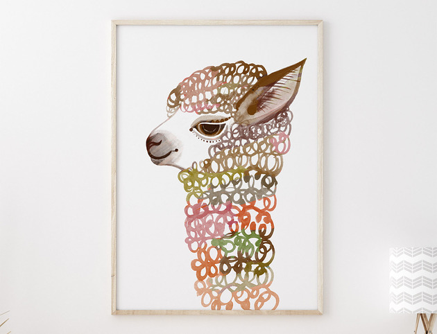 Plakat A2 - Lama Gabriela Krawczyk